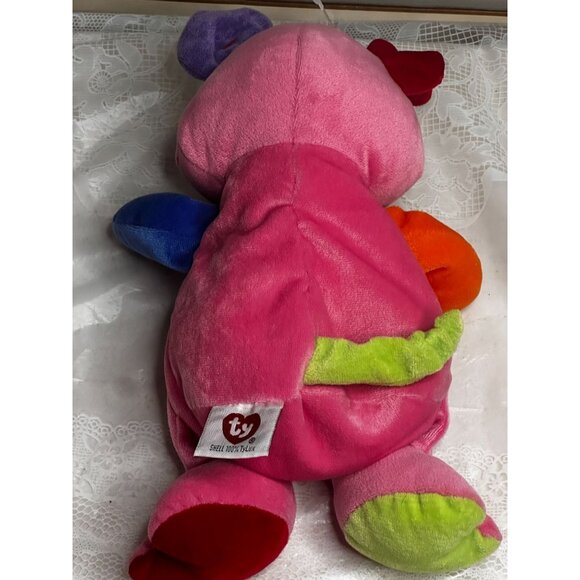 Ty Baby Little Piggy Plush Stuffed Toy Color Block Baby Pluffies Body Gift Tags - Picture 4 of 5